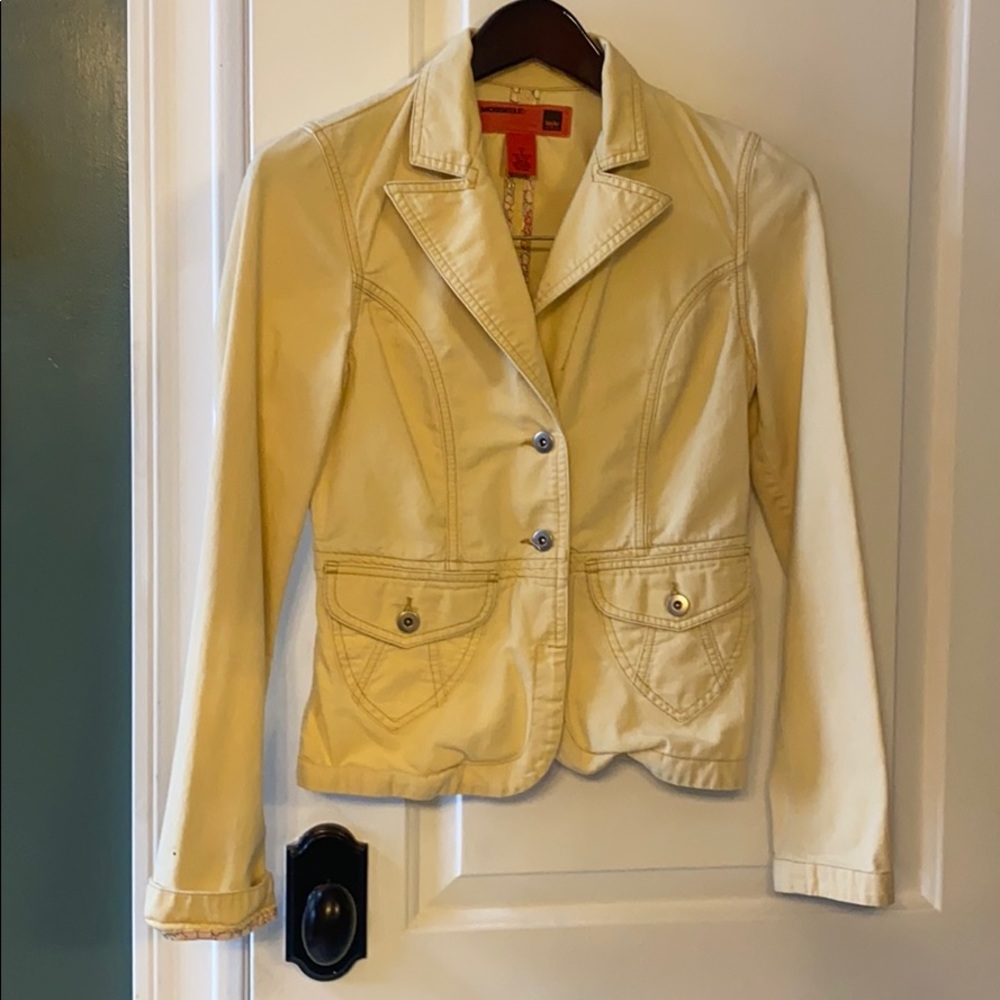 Mossimo Yellow Denim Blazer